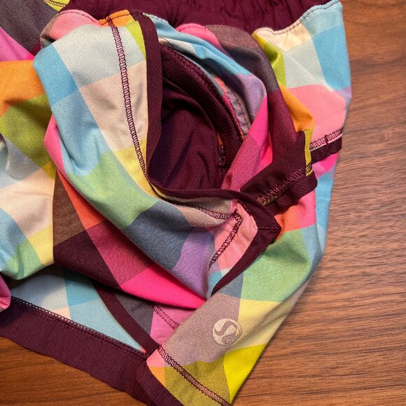Lululemon Shake & Break Short  Sea‎ Check Multi/Plum - Picture 4 of 9